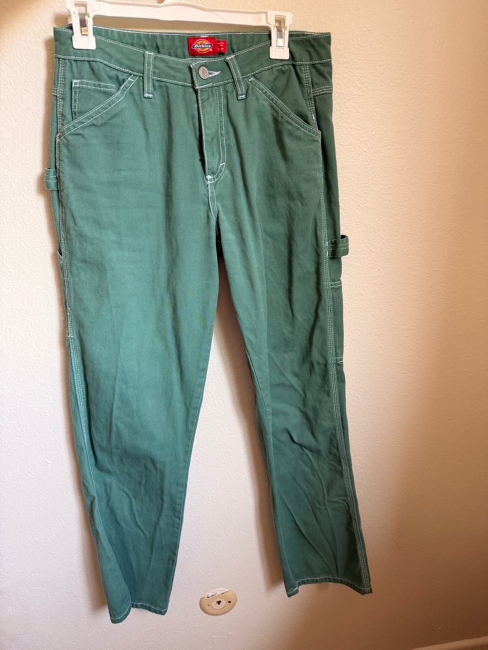 Dickies Women's Straight Leg Jeans in Green